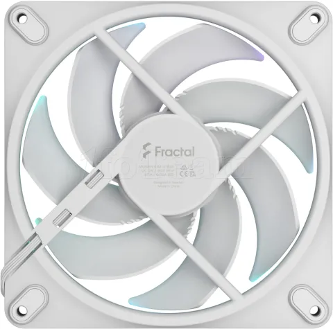 Photo de Ventilateur de boitier Fractal Design Momentum RGB - 14cm (Blanc)