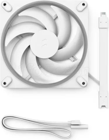 Photo de Ventilateur de boitier Fractal Design Momentum RGB - 14cm (Blanc)