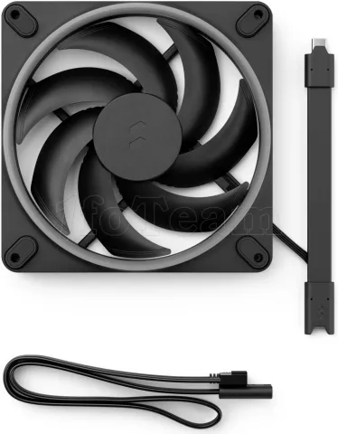 Photo de Ventilateur de boitier Fractal Design Momentum RGB - 14cm (Noir)