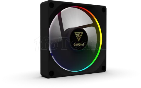 Photo de Ventilateur de boitier Gamdias Aeolus M3 RGB 12cm (Noir)