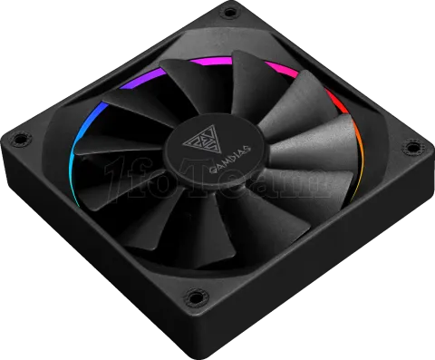 Photo de Ventilateur de boitier Gamdias Aeolus M3 RGB 12cm (Noir)