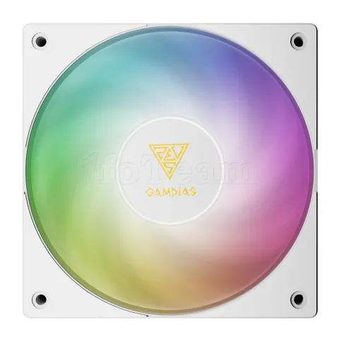 Photo de Ventilateur de boitier Gamdias Notus M1 RGB - 12cm (Blanc)