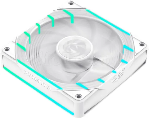 Photo de Ventilateur de boitier Gamemax Tornado T12 Reverse RGB - 12cm (Blanc)