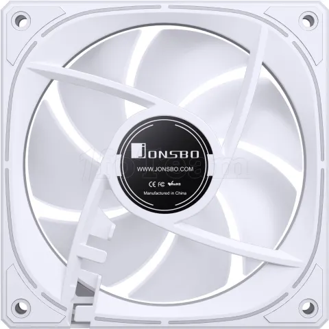 Photo de Ventilateur de boitier Jonsbo FR-505 Reverse RGB - 12cm (Blanc)