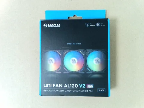 Photo de Ventilateur de boitier Lian Li Uni Fan AL V2 RGB - 12cm (Noir) - ID 223272