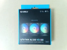 Photo de Ventilateur de boitier Lian Li Uni Fan AL V2 RGB - 12cm (Noir) - ID 223272