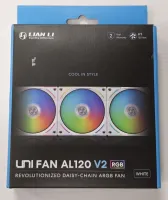 Photo de Ventilateur de boitier Lian Li Uni Fan AL120 V2 RGB 12cm (Blanc) - ID 213677