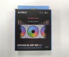 Photo de Ventilateur de boitier Lian Li Uni Fan SL-Infinity Reverse RGB - 12cm (Blanc) - ID 203952