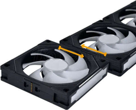 Photo de Ventilateur de boitier Lian Li Uni Fan SL-Infinity RGB - 12cm (Noir)