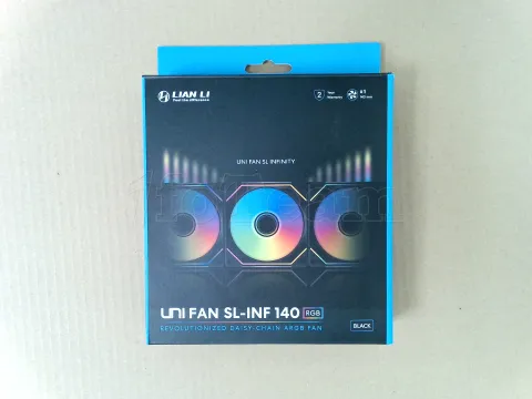 Photo de Ventilateur de boitier Lian Li Uni Fan SL-Infinity RGB - 14cm (Noir) - ID 223810