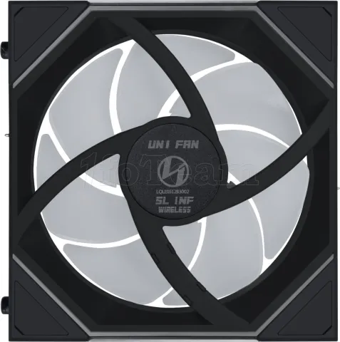 Photo de Ventilateur de boitier Lian Li Uni Fan SL-Infinity Wireless Reverse RGB - 12cm (Noir)