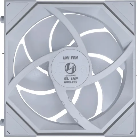 Photo de Ventilateur de boitier Lian Li Uni Fan SL-Infinity Wireless RGB - 12cm (Blanc)