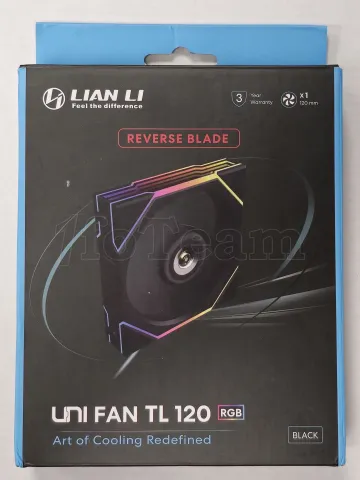 Photo de Ventilateur de boitier Lian Li Uni Fan TL Reverse RGB - 12cm (Noir) - ID 213681