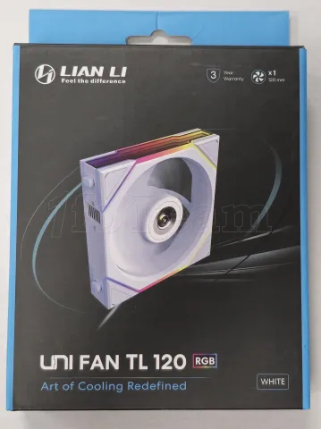 Photo de Ventilateur de boitier Lian Li Uni Fan TL RGB - 12cm (Blanc) - ID 213678