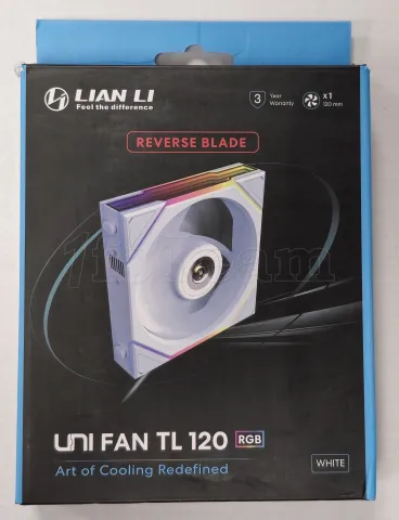 Photo de Ventilateur de boitier Lian Li Uni Fan TL RGB - 12cm (Blanc) - ID 213695