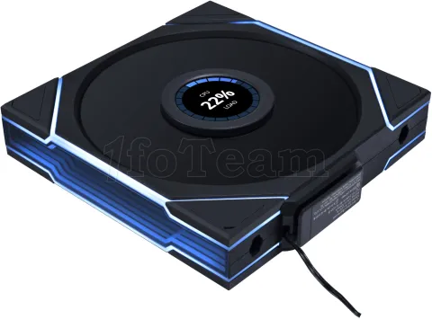 Photo de Ventilateur de boitier Lian Li Uni Fan TL Wireless LCD Reverse RGB - 14cm (Noir)