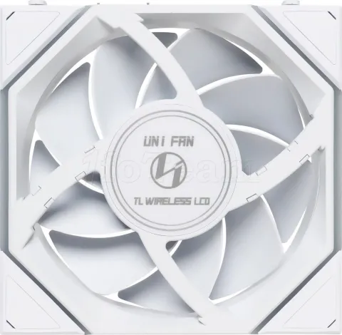 Photo de Ventilateur de boitier Lian Li Uni Fan TL Wireless LCD RGB - 12cm (Blanc)