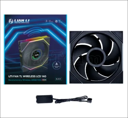 Photo de Ventilateur de boitier Lian Li Uni Fan TL Wireless LCD RGB - 14cm (Noir)