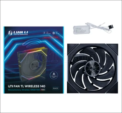 Photo de Ventilateur de boitier Lian Li Uni Fan TL Wireless RGB - 14cm (Noir)