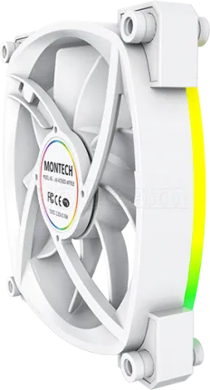 Photo de Ventilateur de boitier Montech AX120 RGB - 12cm (Blanc)