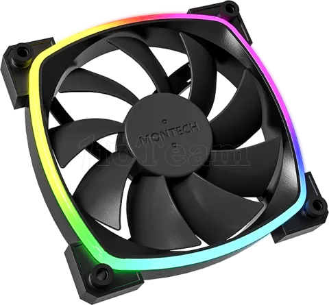 Photo de Ventilateur de boitier Montech AX120 RGB - 12cm (Noir)