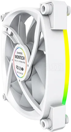 Photo de Ventilateur de boitier Montech RX120 RGB - 12cm (Blanc)
