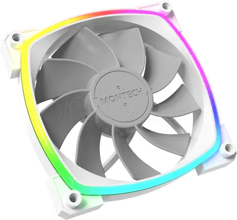 Photo de Ventilateur de boitier Montech RX120 RGB - 12cm (Blanc)