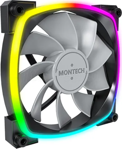 Photo de Ventilateur de boitier Montech RX120 RGB - 12cm (Noir)