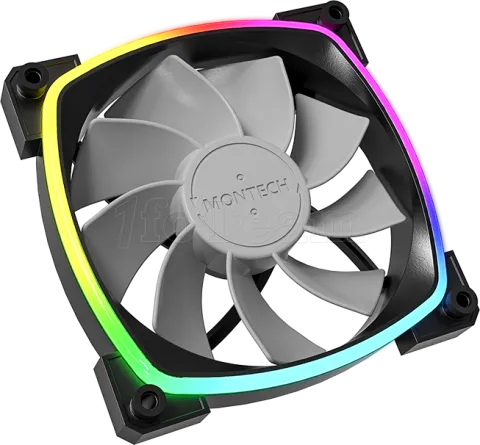 Photo de Ventilateur de boitier Montech RX120 RGB - 12cm (Noir)