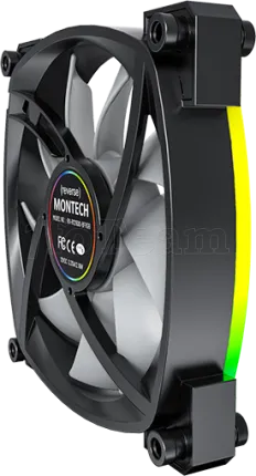 Photo de Ventilateur de boitier Montech RX120 RGB - 12cm (Noir)