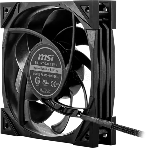 Photo de Ventilateur de boitier MSI Meg Silent Gale - 12cm (Noir)