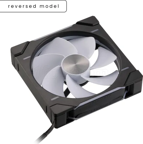 Photo de Ventilateur de boitier Phanteks D30 Reverse Airflow RGB - 14cm (Noir)