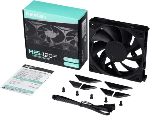Photo de Ventilateur de boitier Phanteks M25 Gen2 - 12cm (Noir)