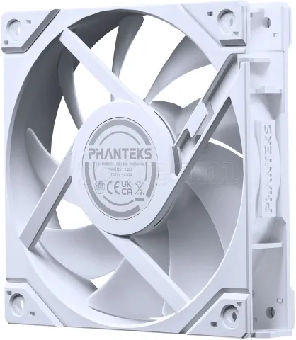 Photo de Ventilateur de boitier Phanteks M25 Gen2 Reverse RGB - 12cm (Blanc)