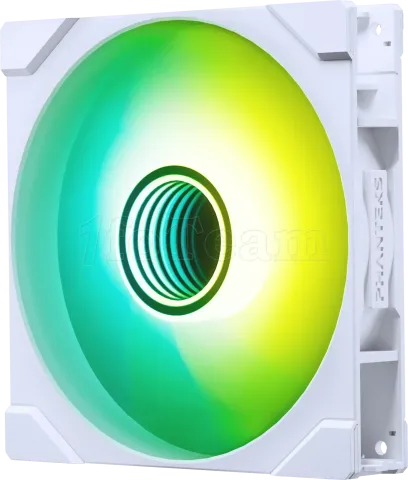 Photo de Ventilateur de boitier Phanteks M25 Gen2 Reverse RGB - 14cm (Blanc)