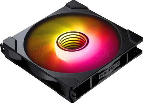 Photo de Ventilateur de boitier Phanteks M25 Gen2 Reverse RGB - 14cm (Noir)