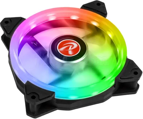 Photo de Ventilateur de boitier Raijintek Iris 12 Rainbow Orcus RGB PWM 12cm (Noir)