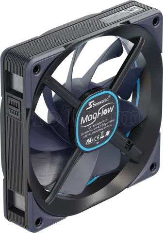 Photo de Ventilateur de boitier Seasonic MagFlow - 12cm (Noir)