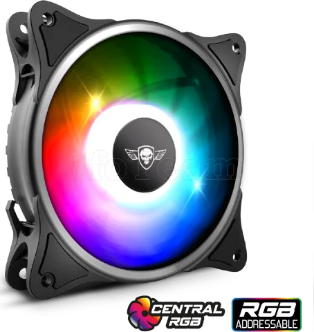 Photo de Ventilateur de boitier Spirit of Gamer AirForce Central RGB - 12cm (Noir)