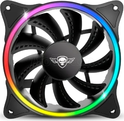 Photo de Ventilateur de boitier Spirit of Gamer AirForce Circle RGB - 12cm (Noir)