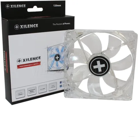 Photo de Ventilateur de boitier Xilence Performance C XPF120 Blue 12cm (Transparent)