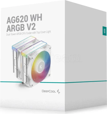 Photo de Ventilateur pour processeur DeepCool AG620 V2 RGB (Blanc)