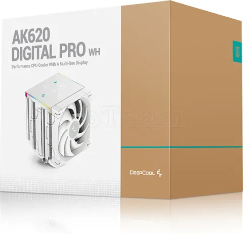Photo de Ventilateur pour processeur DeepCool AK620 Digital Pro RGB (Blanc)