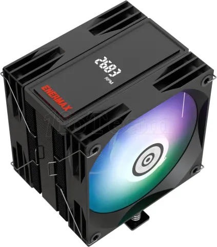 Photo de Ventilateur pour processeur Enermax ETS-T41D Digital RGB (Noir)