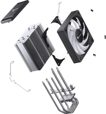 Photo de Ventilateur pour processeur Jonsbo CR-1000 Evo Color RGB (Noir)