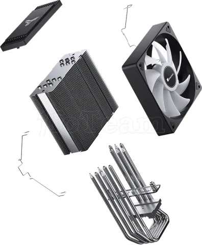 Photo de Ventilateur pour processeur Jonsbo CR-1000 Max V2 Color RGB (Noir)