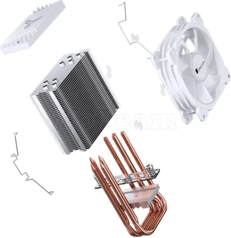 Photo de Ventilateur pour processeur Jonsbo CR-1400E RGB (Blanc)