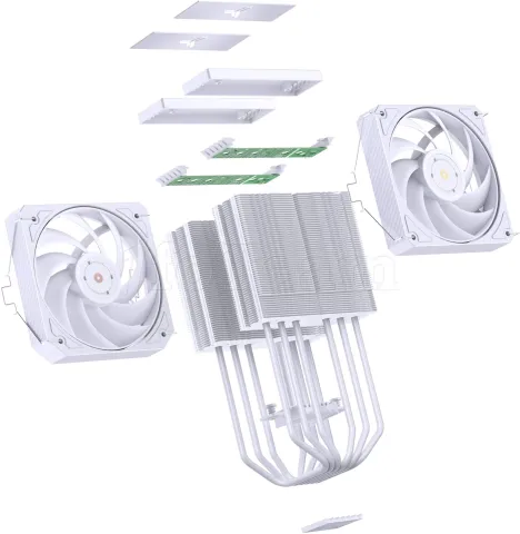 Photo de Ventilateur pour processeur Jonsbo HX6280 RGB (Blanc)