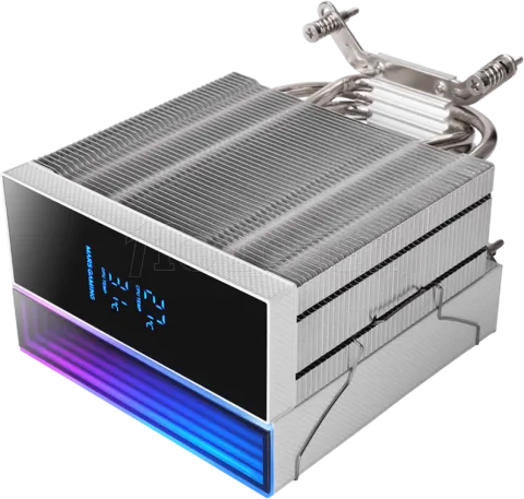 Photo de Ventilateur pour processeur Mars Gaming MCPU-LCD RGB (Blanc)