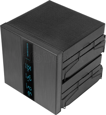 Photo de Ventilateur pour processeur Mars Gaming MCPU-LCDPro RGB (Noir)